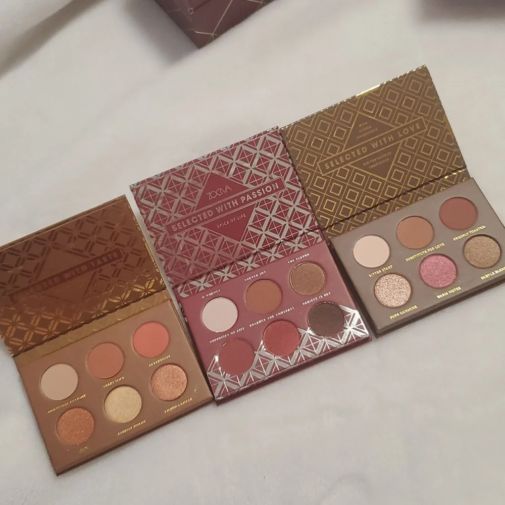NEW Zoeva Plaisir Voyager Eyeshadow Palette Set 3 pcs
